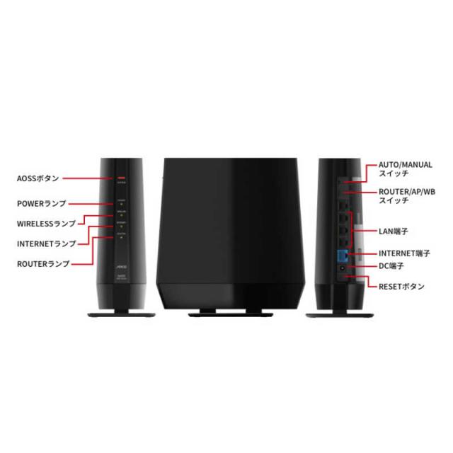 WSR-5400AX6P-BK : Wi-Fiルーター : AirStation | バッファロー