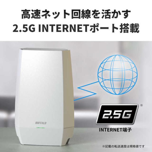BUFFALO　Wi-Fiルーター AirStation Wi-Fi6E(11ax)対応 2401＋2401＋573Mbps　WNR-5400XE6P_12