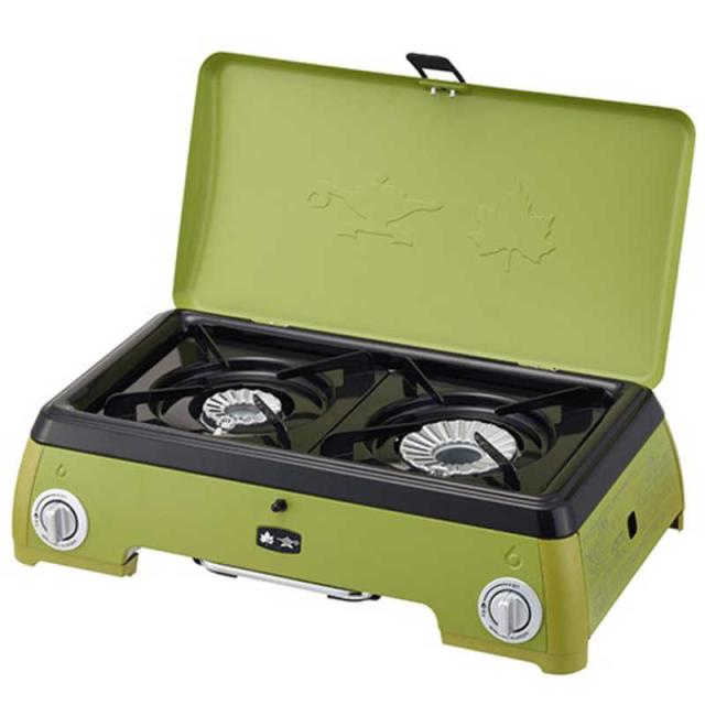 ロゴス　LOGOS×SENGOKU ALADDIN ポータブル ガス カセットコンロ 2バーナー　81060050