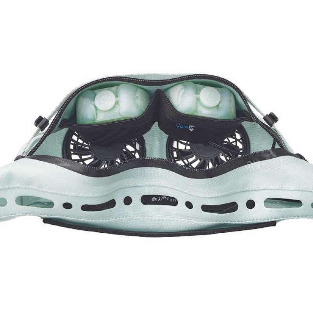 ロゴス 野電 ボディエアコン・ツインクール(オリーブ/幅34×奥行