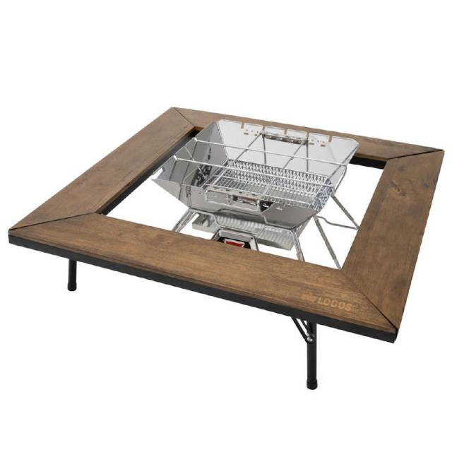 ロゴス　アイアンウッド囲炉裏テーブル(約93×93×27.5cm)　81064133