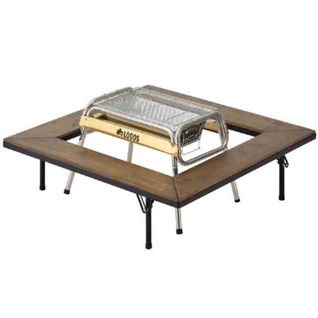 ロゴス　アイアンウッド囲炉裏テーブル(約93×93×27.5cm)　81064133