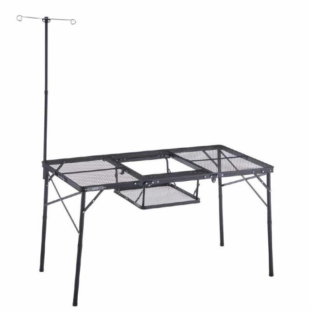 ロゴス　アウトドア用品 ギア アイアンメッシュ 3FD BBQテーブル 13070-BC　73581002
