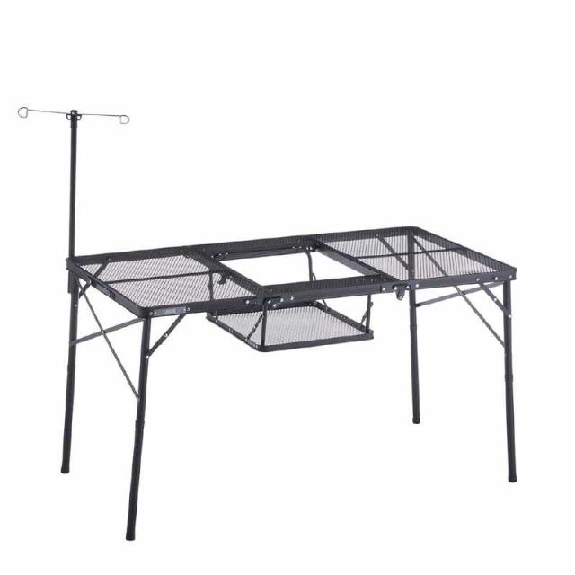 ロゴス　アウトドア用品 ギア アイアンメッシュ 3FD BBQテーブル 13070-BC　73581002