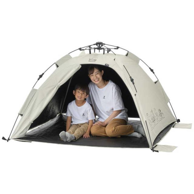 ロゴス SNOOPY(PEANUTS 75years)ソーラーQ-TOPフルシェード ［デュオ(2