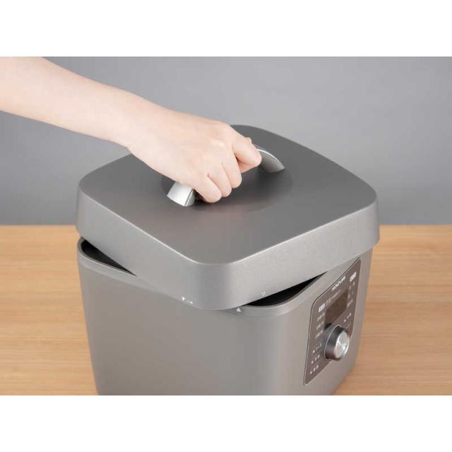 コイズミ　KOIZUMI　マイコン電気圧力鍋 グレー　KSC3503H