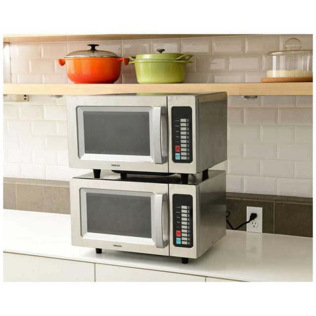 ヤマゼン 業務用レンジ 23L フラット庫内 ヘルツフリー 単相100V