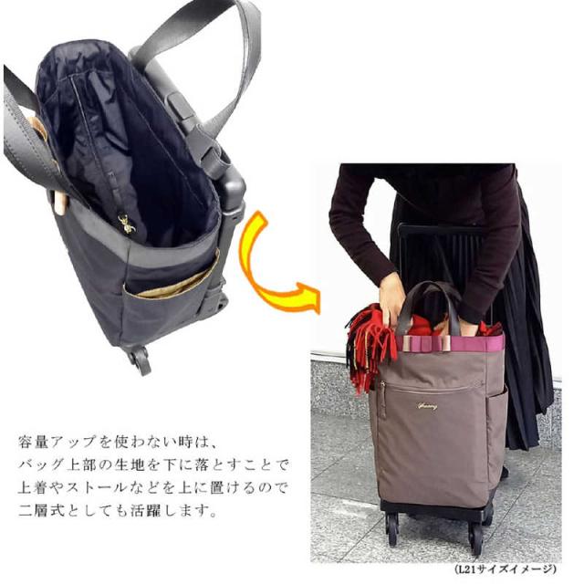 スワニー　D-640 ルバンド お買い物キャリー Lサイズ ルバンド グレージュ　64000_4