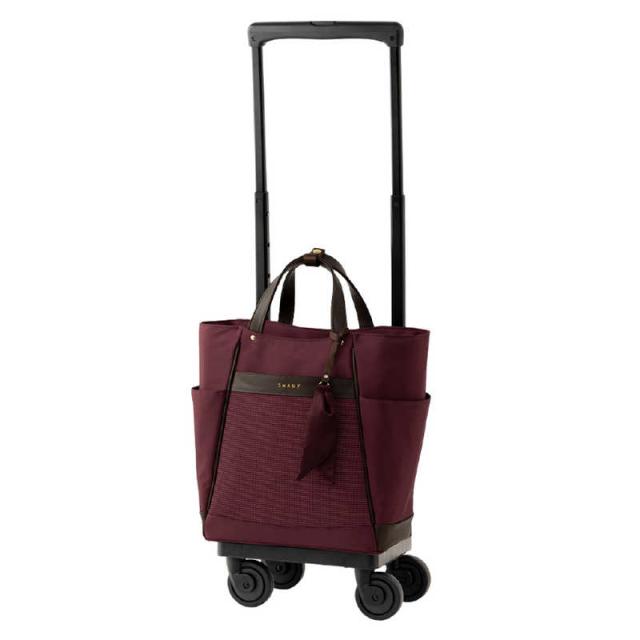 スワニー　お買い物キャリー トートバッグ クルボ (M18) ボルドー　67711 スワニー お買い物キャリー トートバッグ クルボ (M18) ボルドー 67711