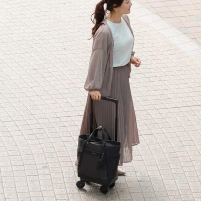 スワニー　お買い物キャリー トートバッグ クルボ (M18) ブラック　67791_4