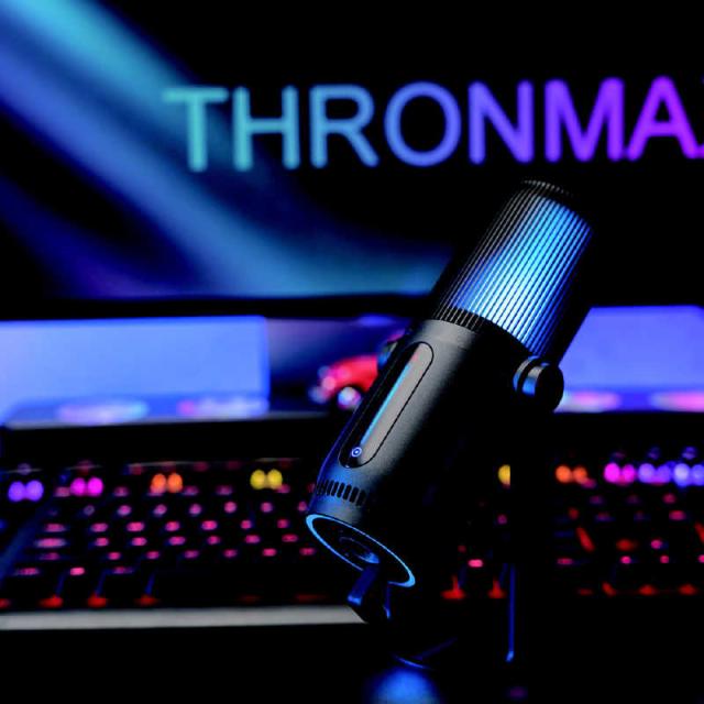 M-GAMING　USBマイクロフォン Thronmax ブラック　MG-M2RGB