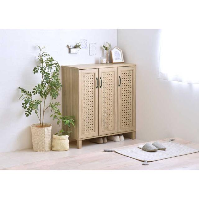 4FUL　シューズボックス GENKA グレーナチュラル　GK95-90-GN