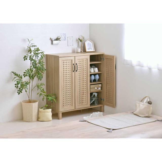 4FUL　シューズボックス GENKA グレーナチュラル　GK95-90-GN