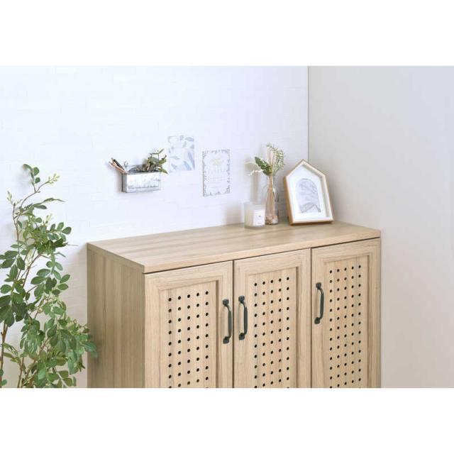 4FUL　シューズボックス GENKA グレーナチュラル　GK95-90-GN