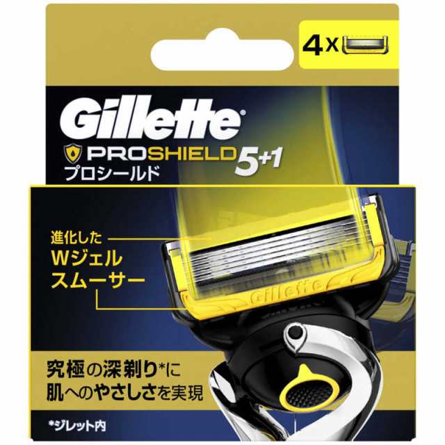 ジレット Gillette（ジレット）プロシールド替刃4個入 - フェイス用