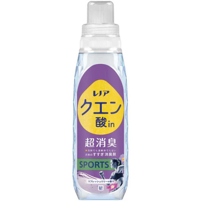 P＆G　レノアクエン酸in 超消臭 SPORTS リフレッシュリリーの香り 本体 430mL　