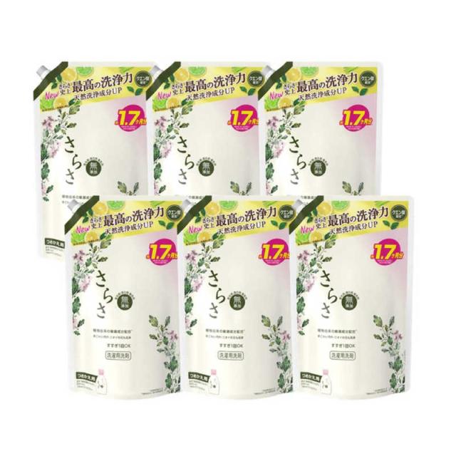 P＆G　(ケース販売) さらさ 洗剤ジェル つめかえ 超ジャンボサイズ 1260g×6個