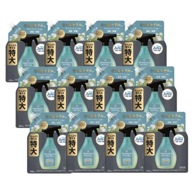 P＆G　(ケース販売) レノア ハピネスミスト ホワイトティーの香り つめかえ 特大サイズ 610ml×12