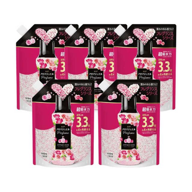 P＆G　(ケース販売) レノアアロマジュエル アンティークローズ＆フローラルの香り 詰替用超特大サイズ 1410ml×5　