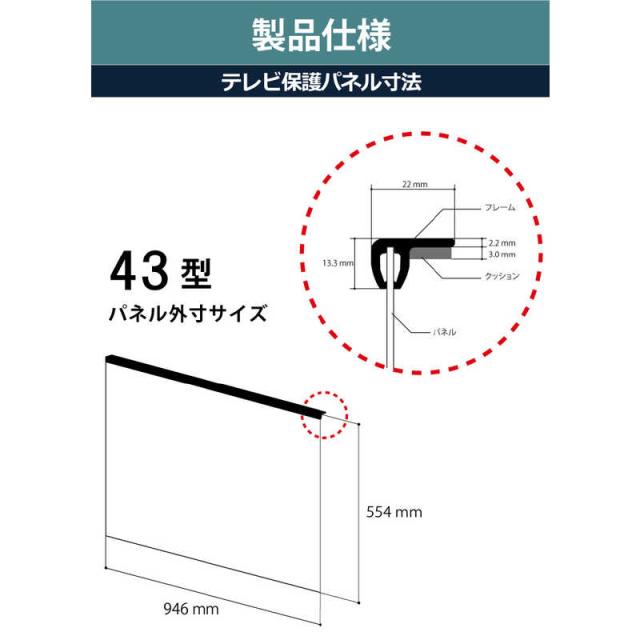 ニデック　液晶テレビ用保護パネル ディスプレイガード (43V型対応)　C2ADG9204305102_1