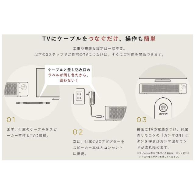 シオノギヘルスケア TVスピーカー ガンマ波サウンドケア「kikippa