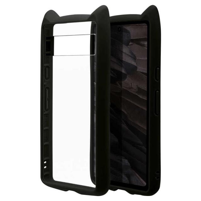 ラスタバナナ Google Pixel 7a 用 猫耳ケース mimi BK ブラック