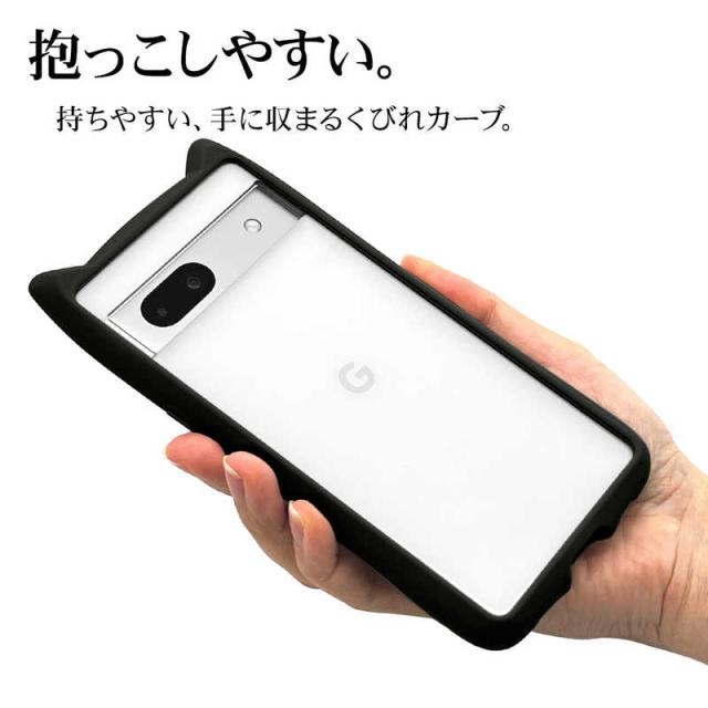 ラスタバナナ Google Pixel 7a 用 猫耳ケース mimi BK ブラック