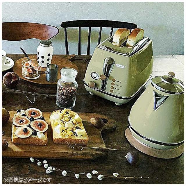 デロンギ　電気ケトル icona VINTAGE(アイコナ・ヴィンテージ) [1.0L]　KBOV1200J-GR オリーブグリーン