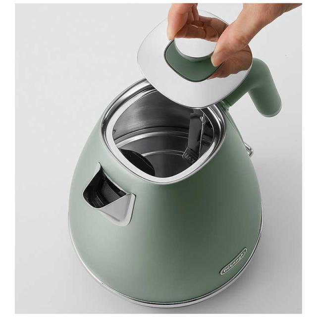 デロンギ　電気ケトル ディスティンタ・ペルラ コレクション [1.0L]　KBIN1200J-GR グリーン