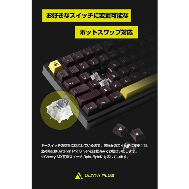 プリンストン ガスケットマウント搭載 ゲーミングメカニカルキーボード