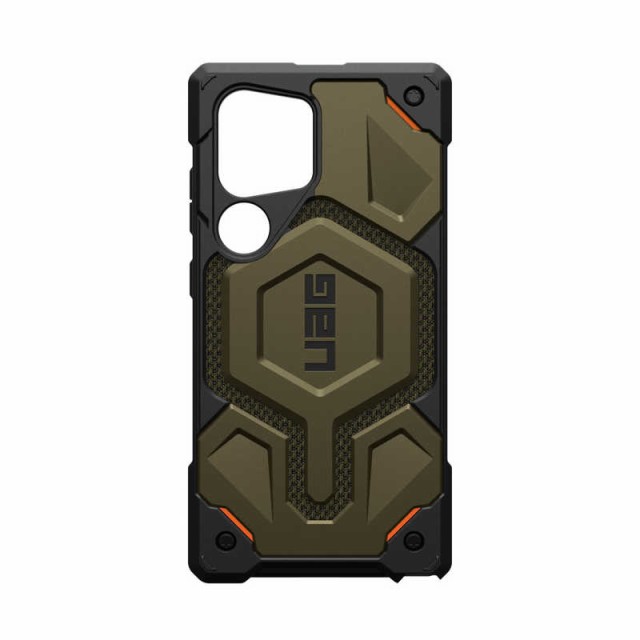 UAG　Galaxy S24 Ultra 対応マグネット式 ワイヤレス 充電 対応 MONARCH PRO (日本正規代理店品) ケブラーエレメントグリーン　UAG-GLXS24U-PMS-KG