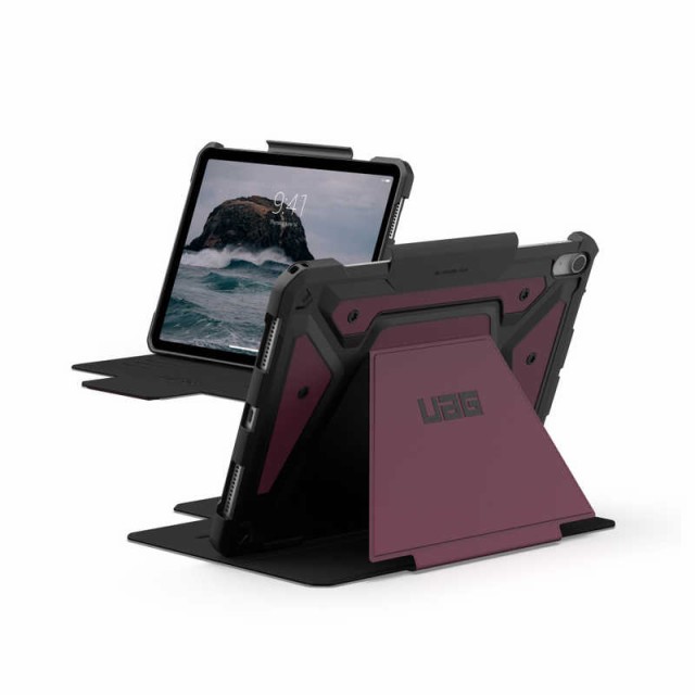 UAG　Urban Armor Gear 11インチ iPad Air (M2) 対応 耐衝撃ケース METROPOLIS SE (日本正規代理店) ボルドー　UAG-IPDA11M2-FSE-BD