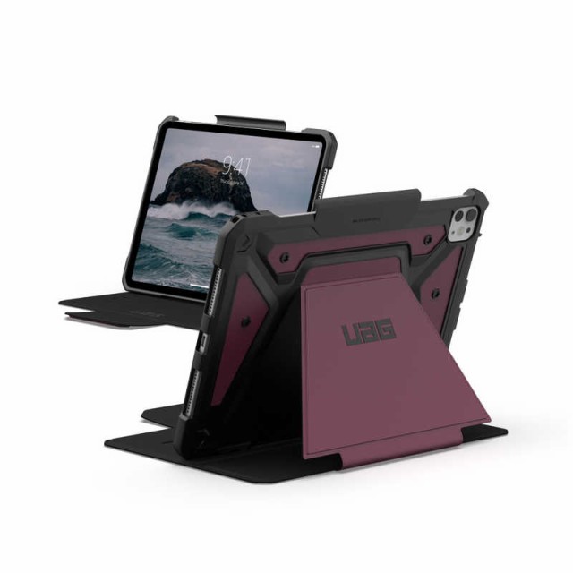 UAG　Urban Armor Gear 11インチ iPad Pro (M4) 対応 耐衝撃ケース METROPOLIS SE (日本正規代理店) ボルドー　UAG-IPDP11M4-FSE-BD