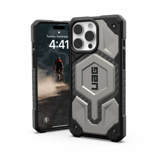 UAG　iPhone 16 Pro Max 耐衝撃ケース MAGSAFE対応 MONARCH PRO チタン　UAG-IPH24LA-PMS-TI