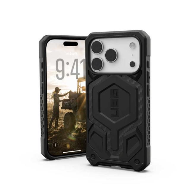 UAG　iPhone 17 Pro用 MagSafe対応 MONARCH PRO / CAP(カーボンファイバー)　UAG-IPH25MA-PMC-CF