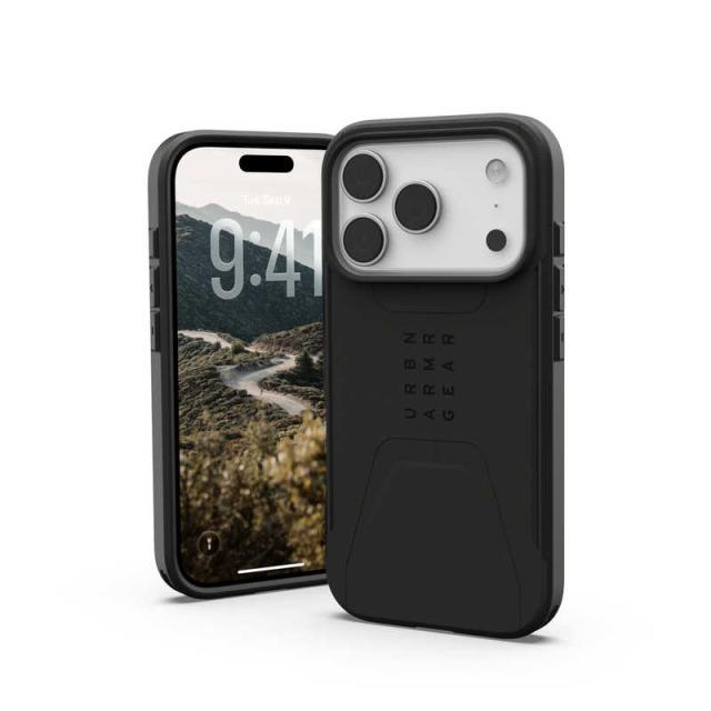 UAG　iPhone 17 Pro用 MagSafe対応 CIVILIAN(ブラック)　UAG-IPH25MA-CMS-BK