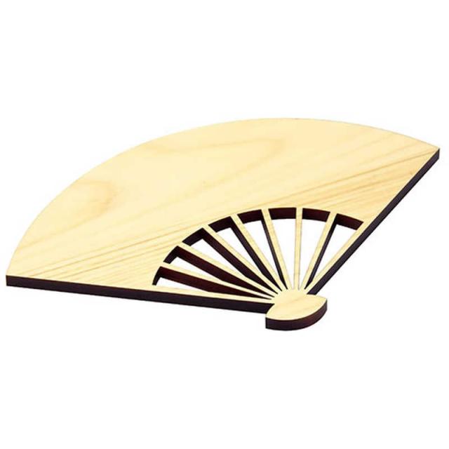 ヤマコー　用美 業務用 八寸ひのき扇皿 クリアー yamaco38009　YAMACO38009