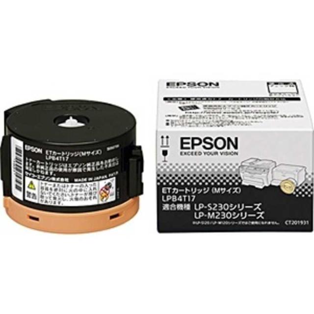 エプソン　EPSON　｢純正｣ETカートリッジ(ブラック･Mサイズ)　LPB4T17の通販は 7,394円