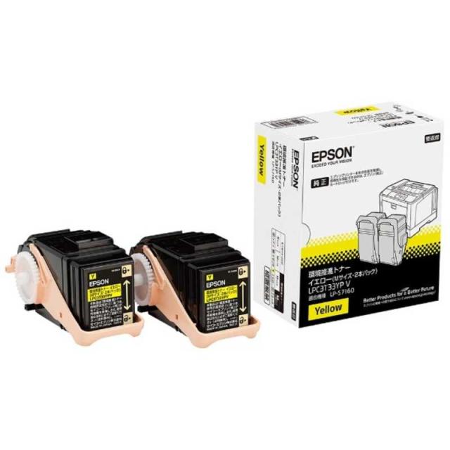 エプソン　EPSON　｢純正｣環境推進トナー(イエロー･2本パック Mサイズ)　LPC3T33YPV