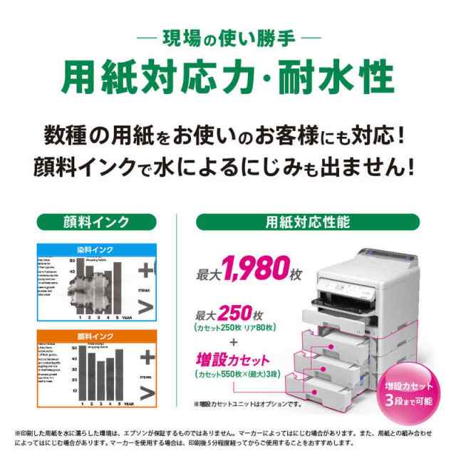 エプソン EPSON A4モノクロビジネスインクジェットプリンター ［はがき