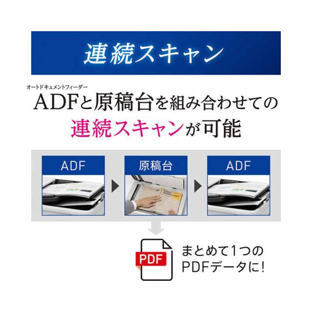 エプソン　EPSON　A4フラットベッドスキャナー ［A4サイズ / USB］ ホワイト　DS-1730 スキャナー