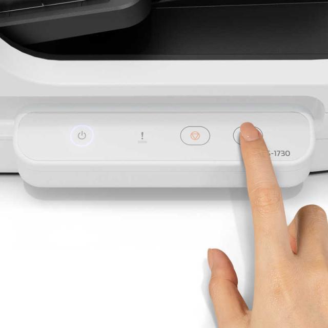 エプソン　EPSON　A4フラットベッドスキャナー ［A4サイズ / USB］ ホワイト　DS-1730 スキャナー
