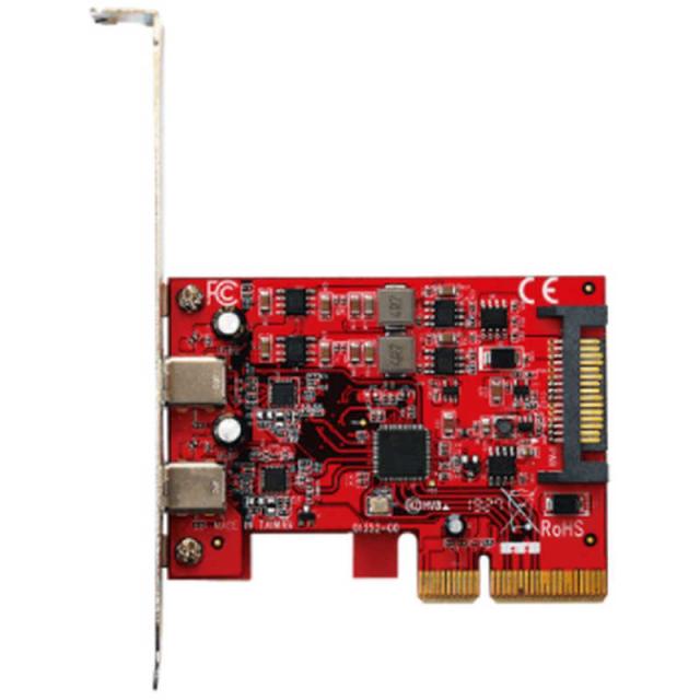 玄人志向　インターフェースカード USB-C 3.2x2[PCI-Express] ASMedia 　USB3.2C-P2-PCIE3 4,723円