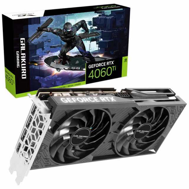 玄人志向 GALAKURO GAMING NVIDIA RTX4060Ti DF ［GeForce RTXシリーズ ...