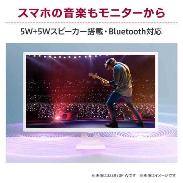LG HDMI接続 PCモニター SMART Monitor ホワイト 32SR50F-Wの通販はau 