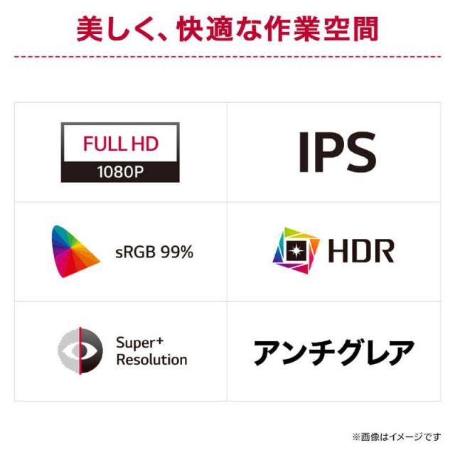 LG　PCモニター Monitor ［27型 / フルHD(1920×1080) / ワイド / 120Hz］ ブラック　27U411A-B_2