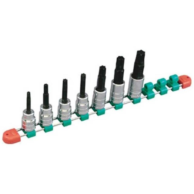 京都機械工具　12.7sq.ロングT型トルクスビットソケットセット[7コ組]　TBT4L07Tの通販は 13,680円