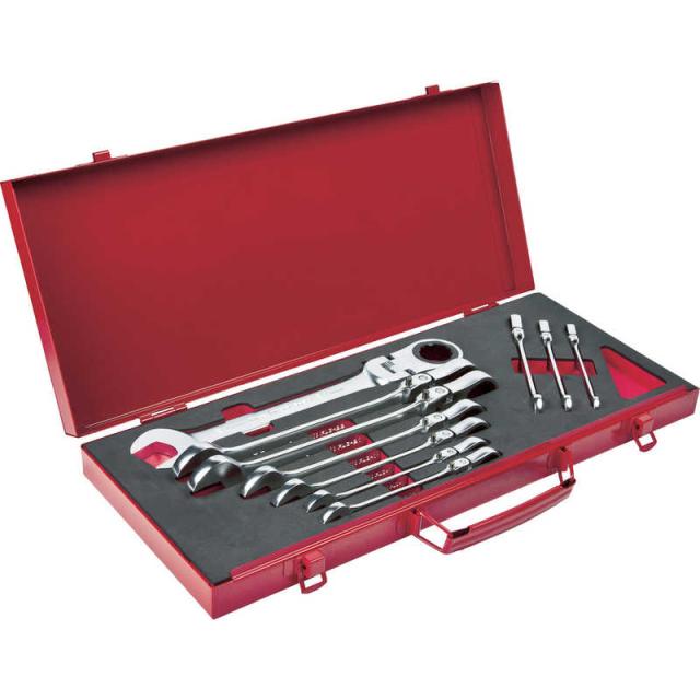 スエカゲツール　10本組フレックスロックギアレンチセット　FLG10S