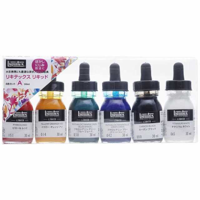 リキテックス　リキッド アクリル絵具 6本セットA　15799002の通販は