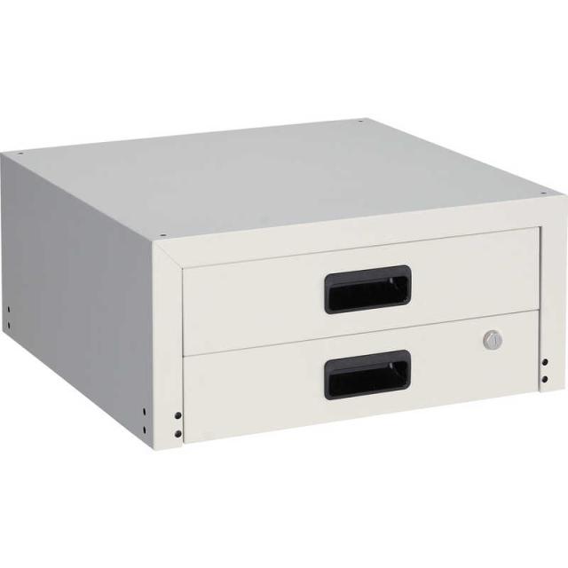 トラスコ中山 ラビットワゴン用引き出し2段 500X500 W色 RBW55XW